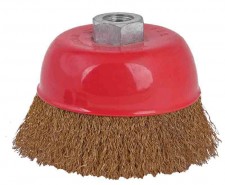 Wire cup brush brassed ø 75mm for angle ginder