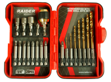 Screwdriver Bits & Drill Bits 1/4" 20 pcs Set