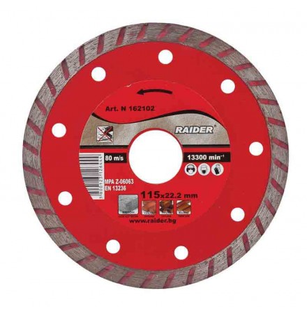 Diamond cutting disc Turbo 180x22.2mm RD-DD07