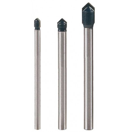 Glass and Tile Drill Bits 3 pcs Set