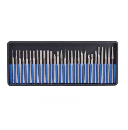 Diamond burrs ø3 30pcs. set