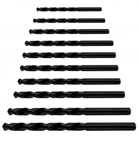 Drill Bits 10 pcs Set HSS+R RAIDER