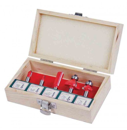 Router bits ø8mm set  5pcs Type B