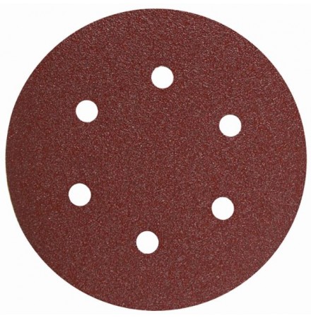 Paper Sanding Discs VELCRO with 6 Holes 10pcs