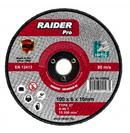 Ginding disc metal air angle ginder ø100x6x16mm