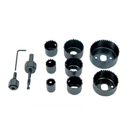 Hole cutters ø19-64mm 11pcs. kit